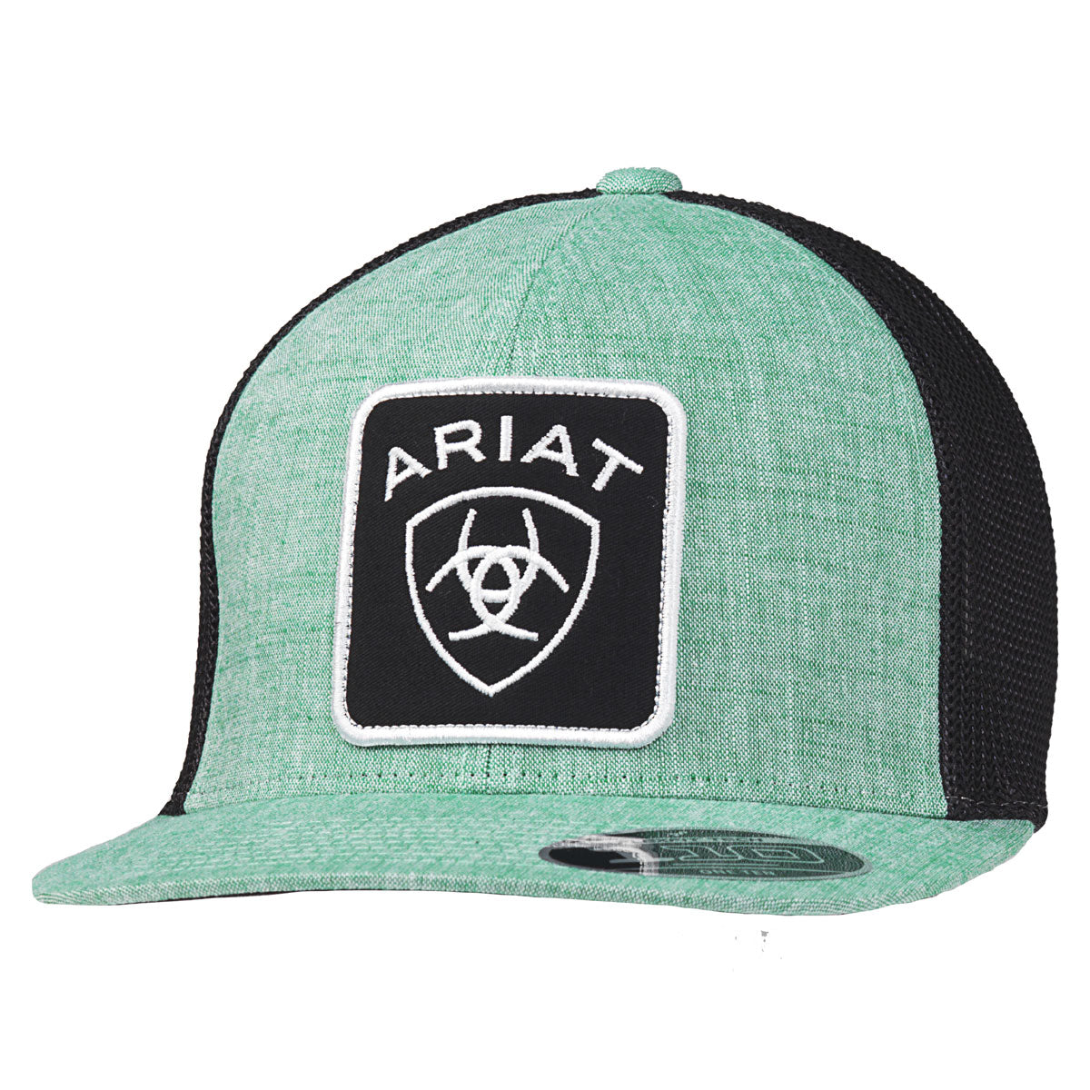 Ariat Teal/Black Logo Patch Hat