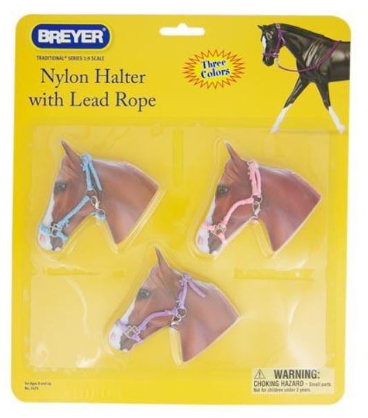 Breyer Hot Colored Nylon Halters Set of 3