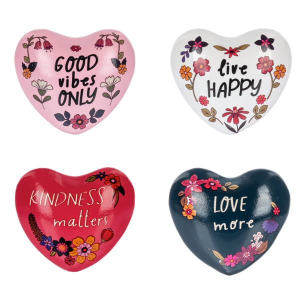 Ganz Flower Text Chime Hearts