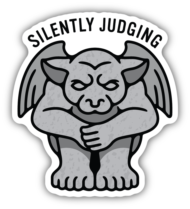 Stickers Northwest Silently Judging Gargoyle