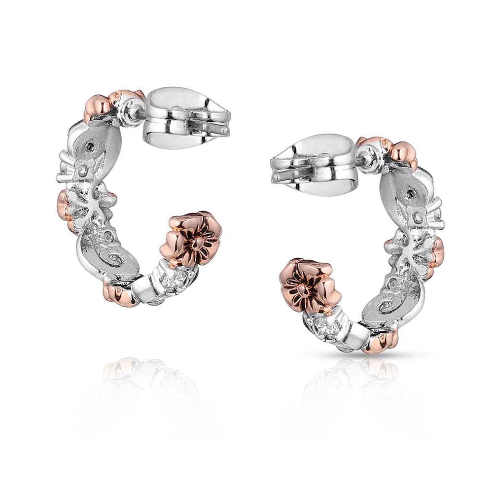 Montana Wildflower Elegance Hoop Earring