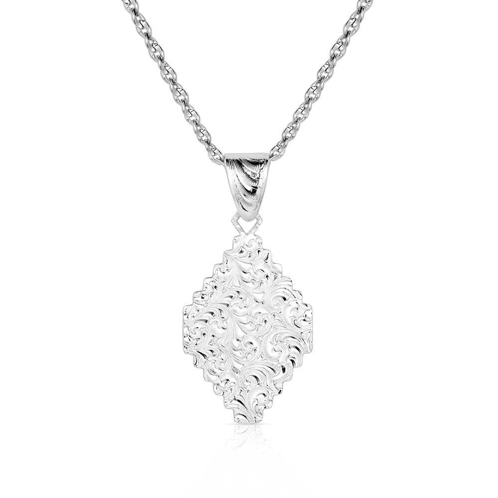 Montana Aztec Diamond Silver Necklace