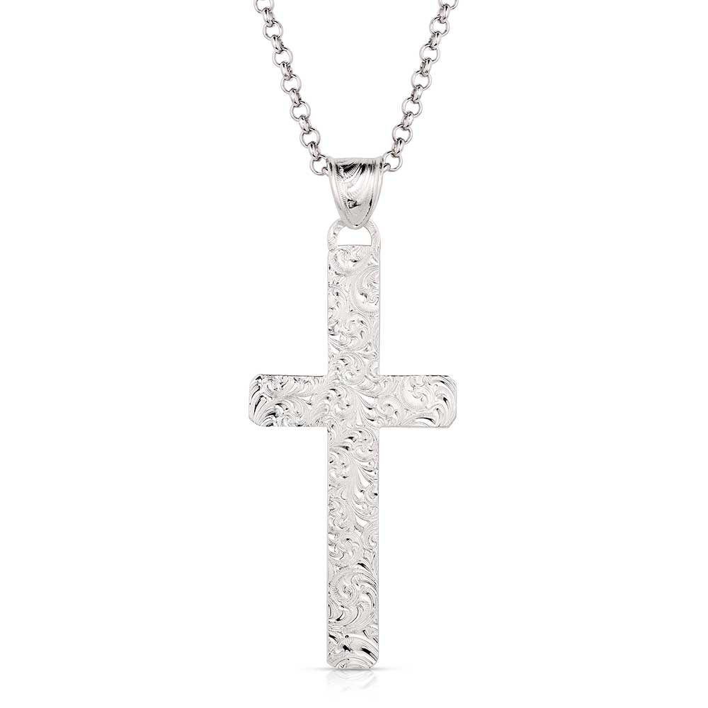 Montana Silver Cross Necklace