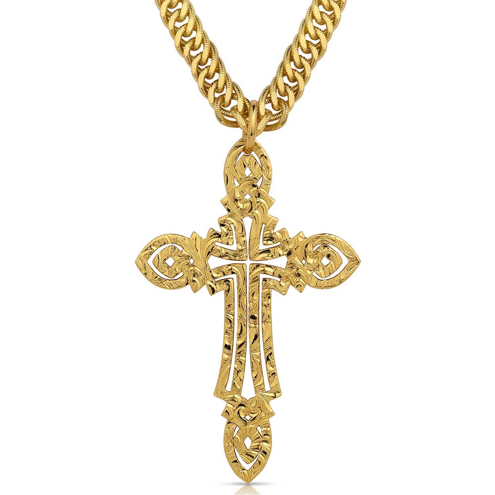 Montana Gold Celtic Cross Necklace