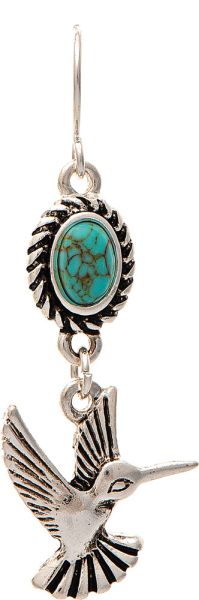 Rain Turq Hummingbird Earrings