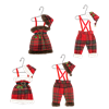 Ganz Christmas Plaid Outfit Ornaments
