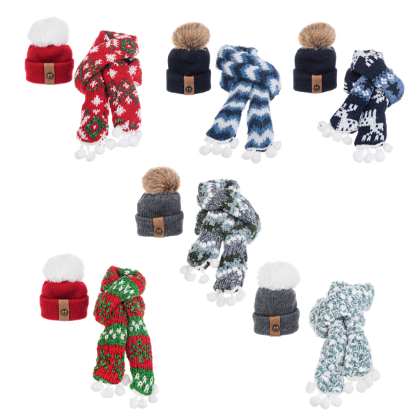 Wine Bottle Beanies and Scarves