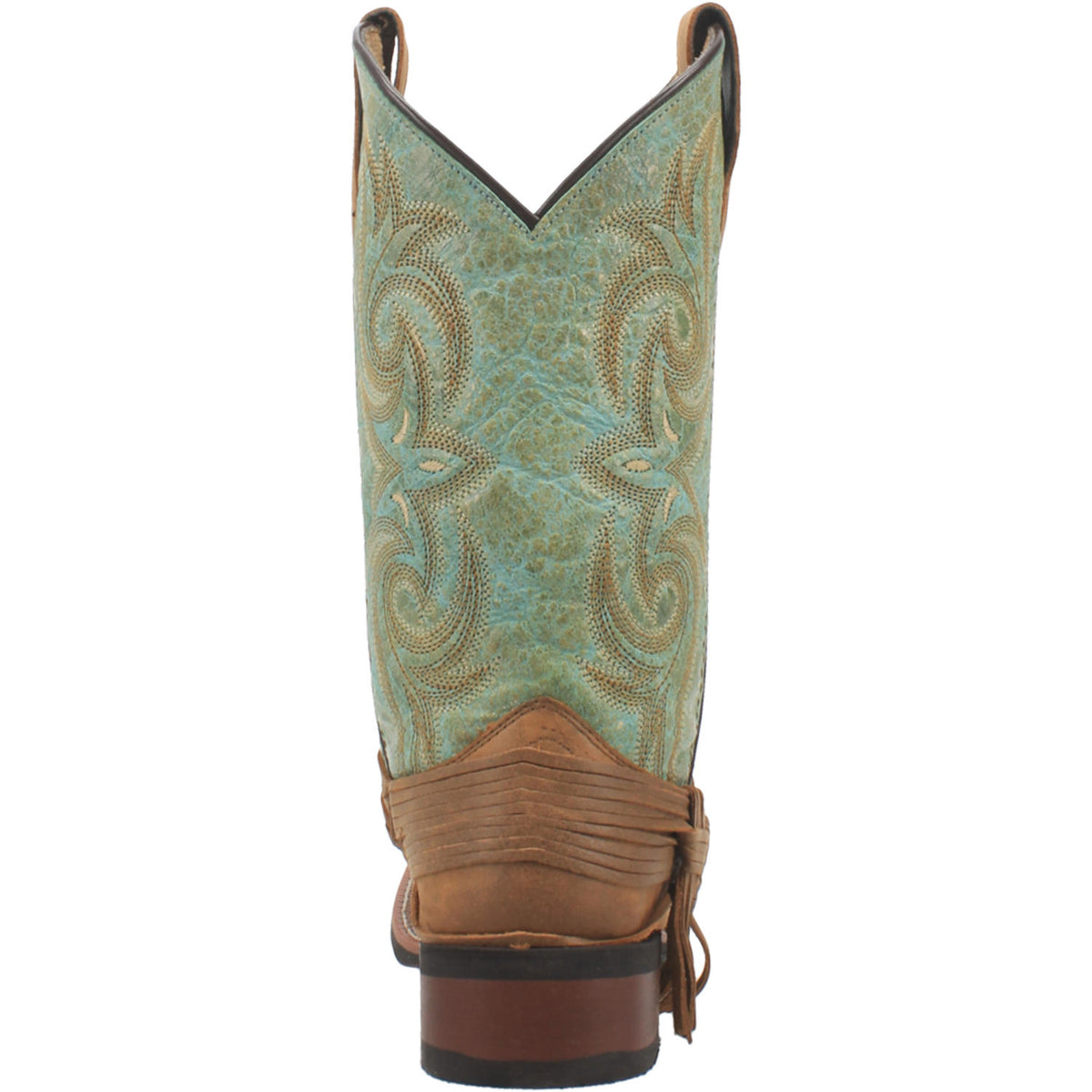 Laredo Sadie Tan/Turquoise Square Toe