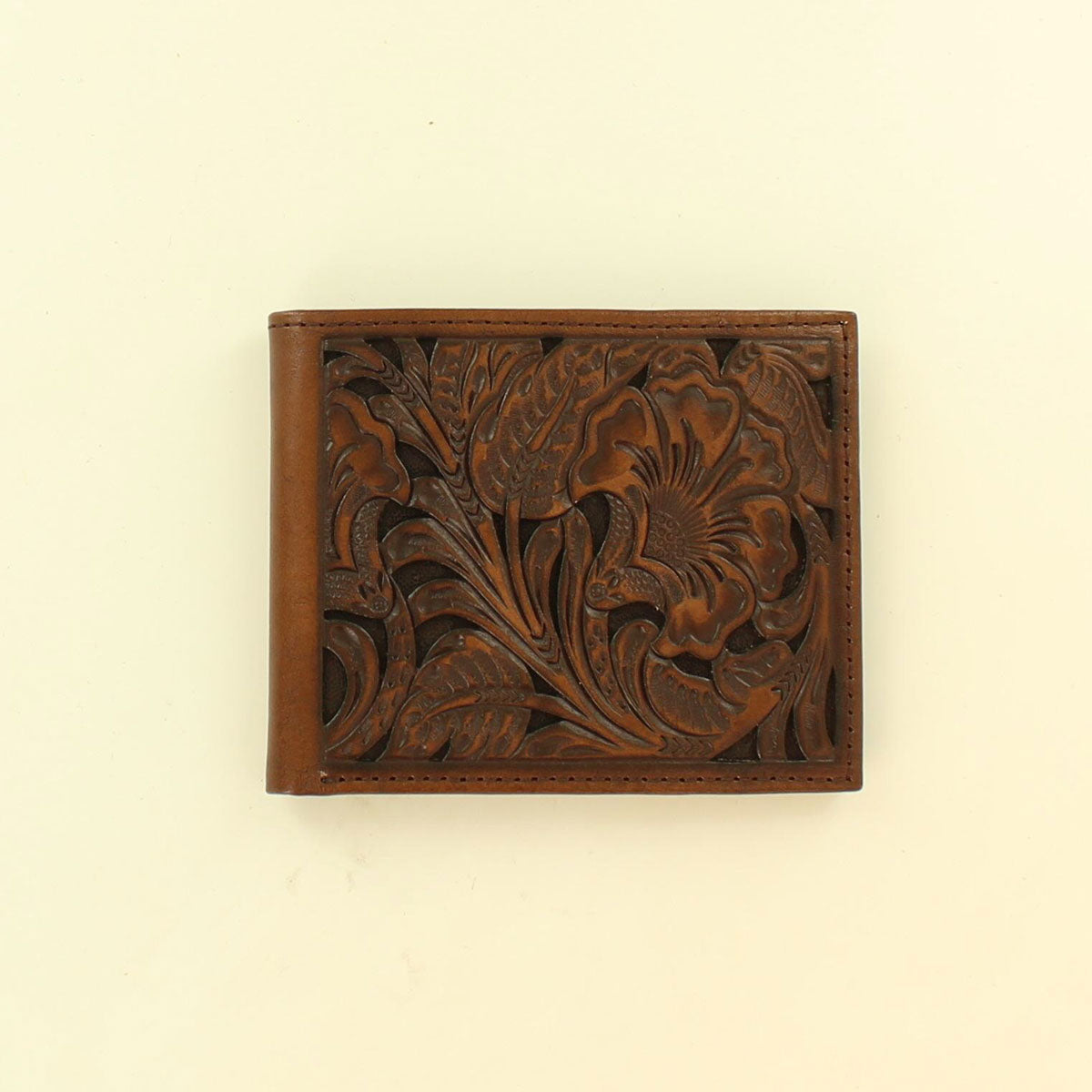 Ariat Brown Flower Embossed Bifold Wallet