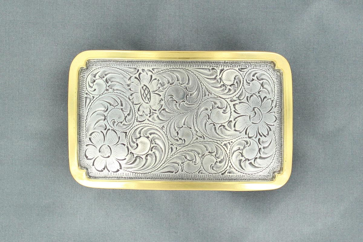 Nocona Gold Edge Scroll Buckle