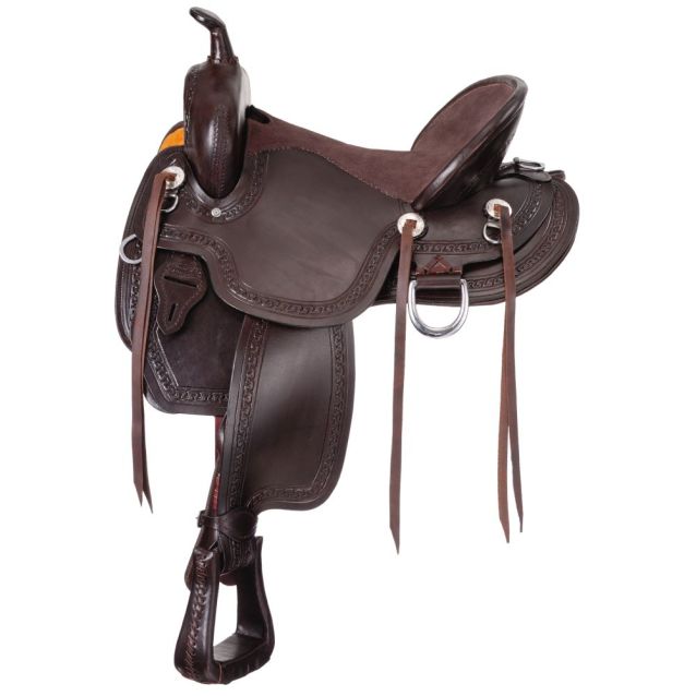 King Silver Mesquite Mule Saddle Dark Oil