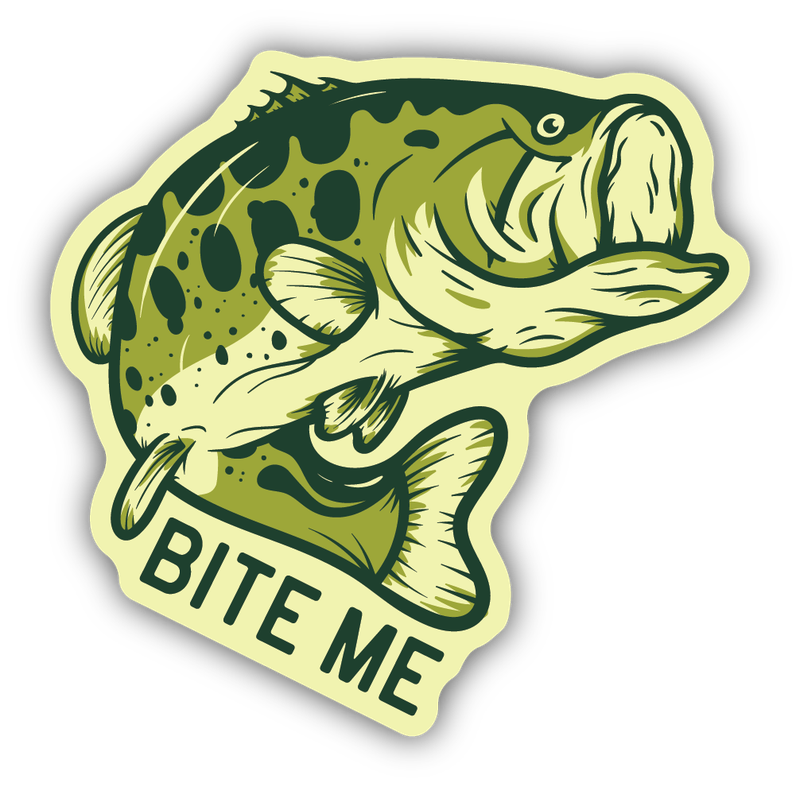 Stickers Northwest Bite Me Largemouth Bass