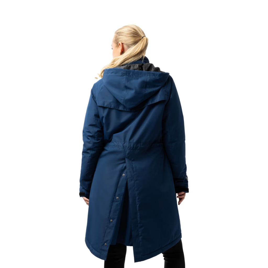 B Vertigo Joanna Womens Padded Raincoat Navy