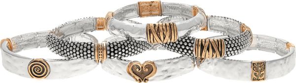 Rain Two Tone Bracelets
