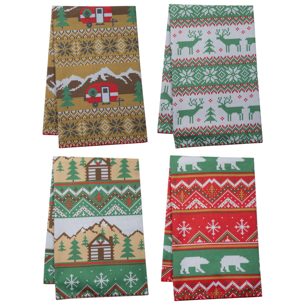 Ganz Holiday Icon Tea Towel