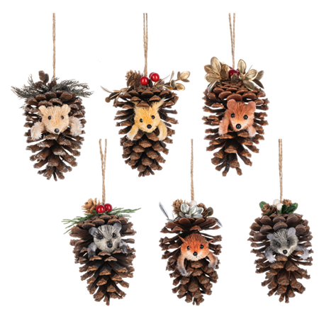 Ganz Woodland Animal Pinecone Ornament