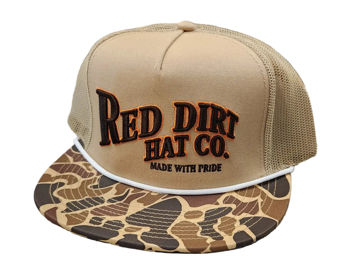 Red Dirt Old Skool II Khaki/Khaki Camo Bill