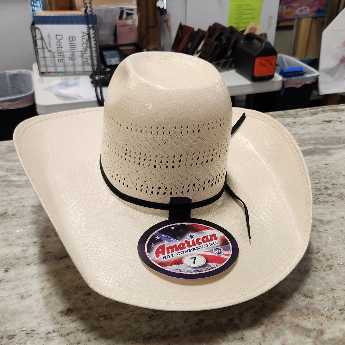 American Hat Co 7400 4 1/4" CHL Brim CHL Crown