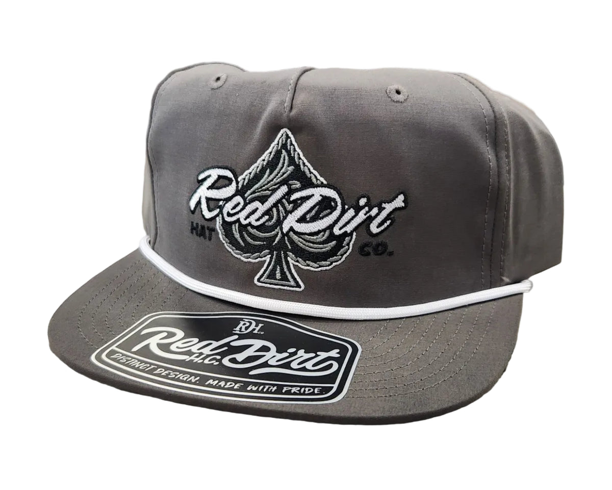 Red Dirt Hold Em' Chacoal/White Hat