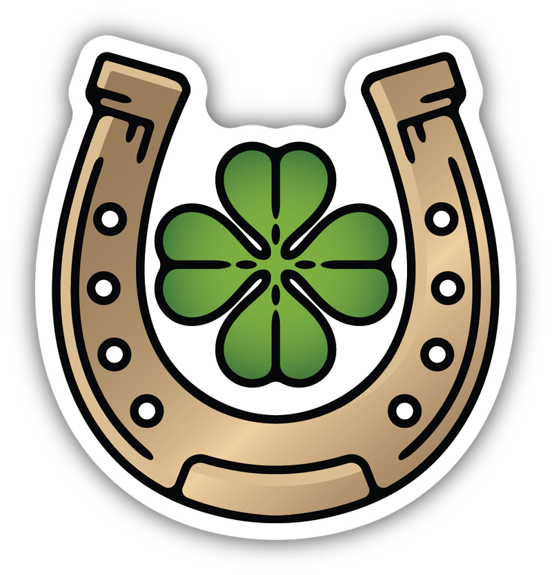 Stickers Northwest Clover and Horseshoe