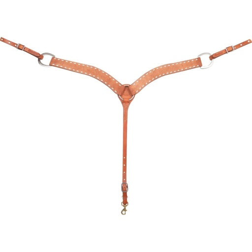 Martin Breastcollar 2-Inch With Buckstitch Design Chestnut