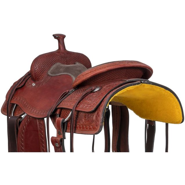 Silver Royal Split Rail Ranch Saddle Medium Oil