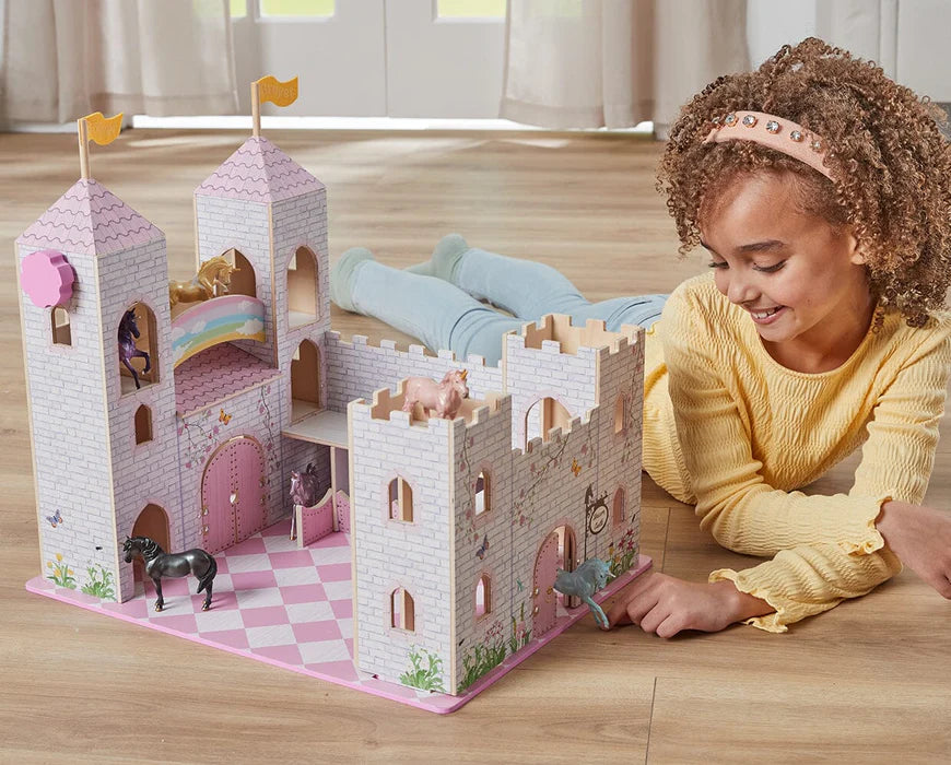 Breyer Stablemates Unicorn Magic Deluxe Wood Castle