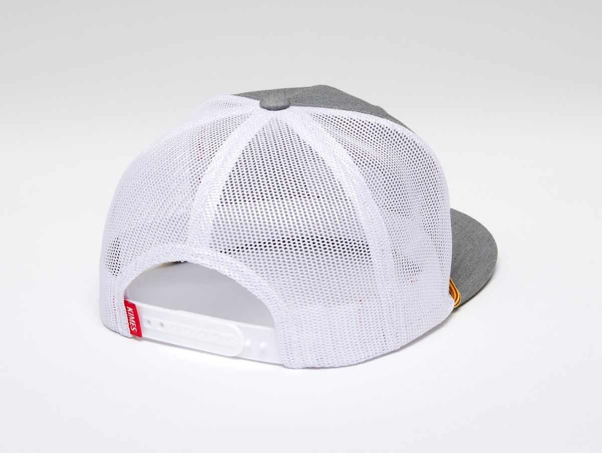 Kimes Ranch Workhard Trucker Hat Grey Heather