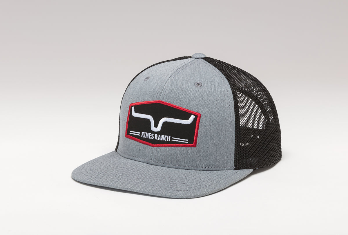 Kimes Ranch Replay Trucker Heather Grey