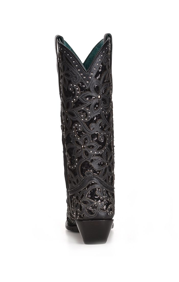 Corral Black Inlay/ Embroidery and Studs