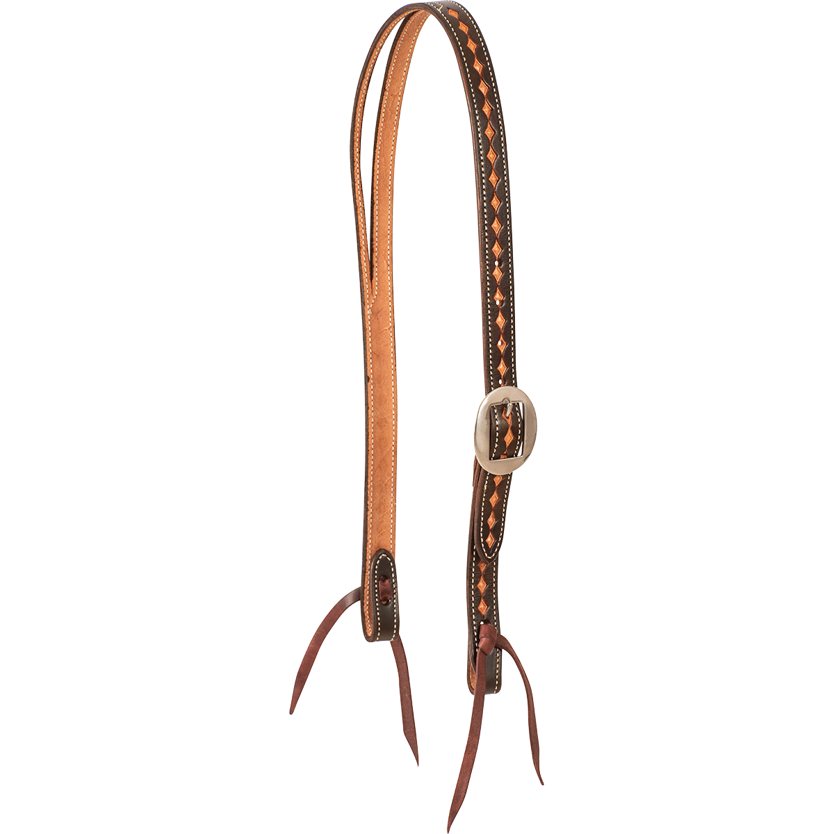 Martin Ranahan Headstall with Dark Framed Diamond Tooling