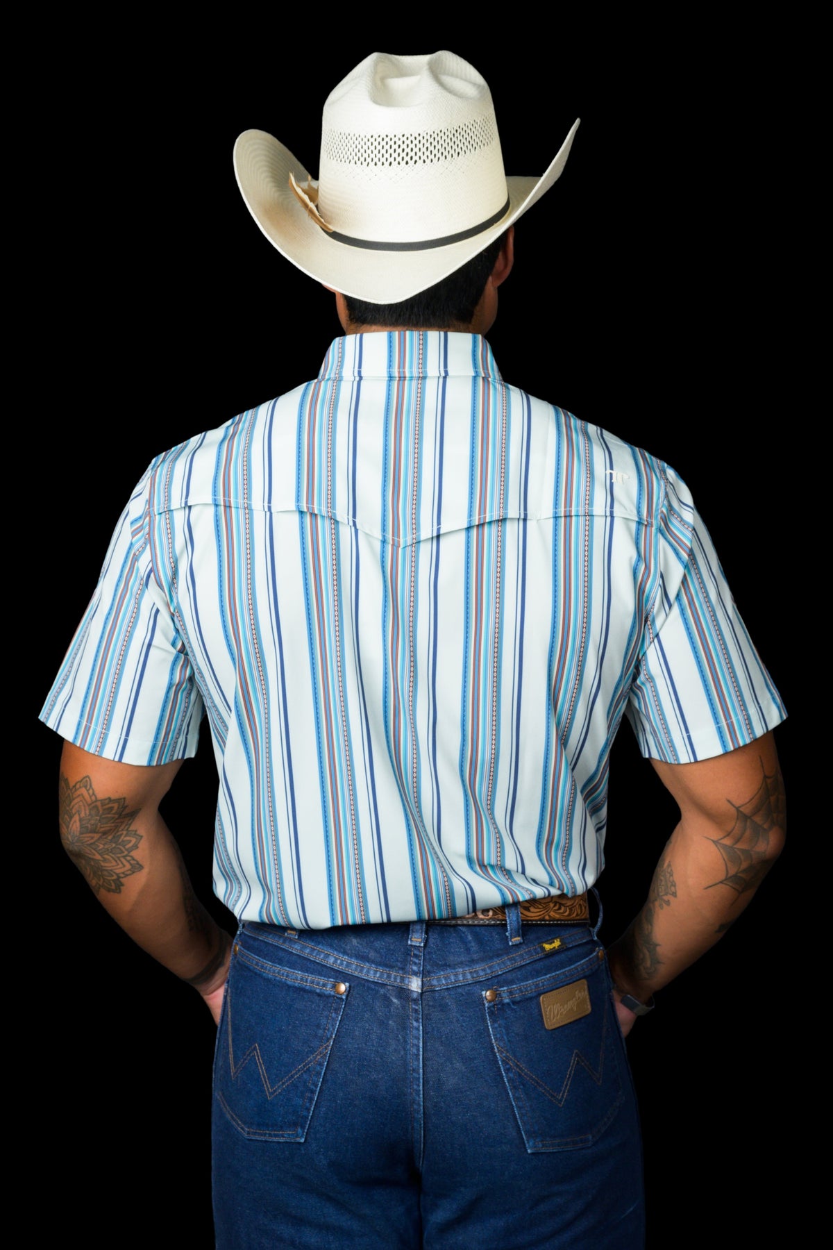 Ferrell The James Short Sleeve Snap Shirt Blue