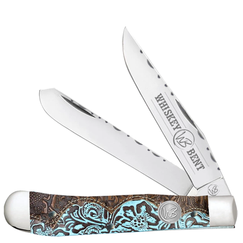 Whiskey Bent Acrylic Tooled Country Trapper Filework