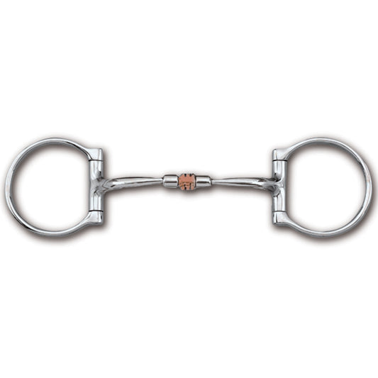 Myler Western Dee without Hooks and Comfort Snaffle with Copper Roller MB 03