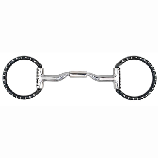 Myler Black Steel Western Dee with Low Port Comfort Snaffle MB 04