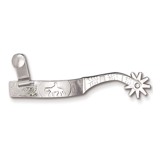 Toklat Ladies Brushed Steel Western Pleasure Spur