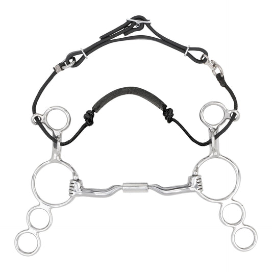 Myler 3-Ring Combination Bit with Low Port Comfort Snaffle MB 04