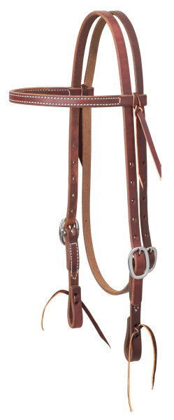 Weaver Browband Headstall 5/8" Golden Chestnut