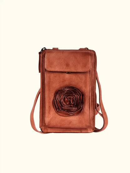 Milo Zola Washed Leather Phone Bag