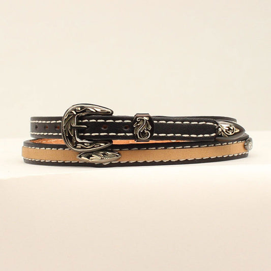 Black/Brown Concho Hatband