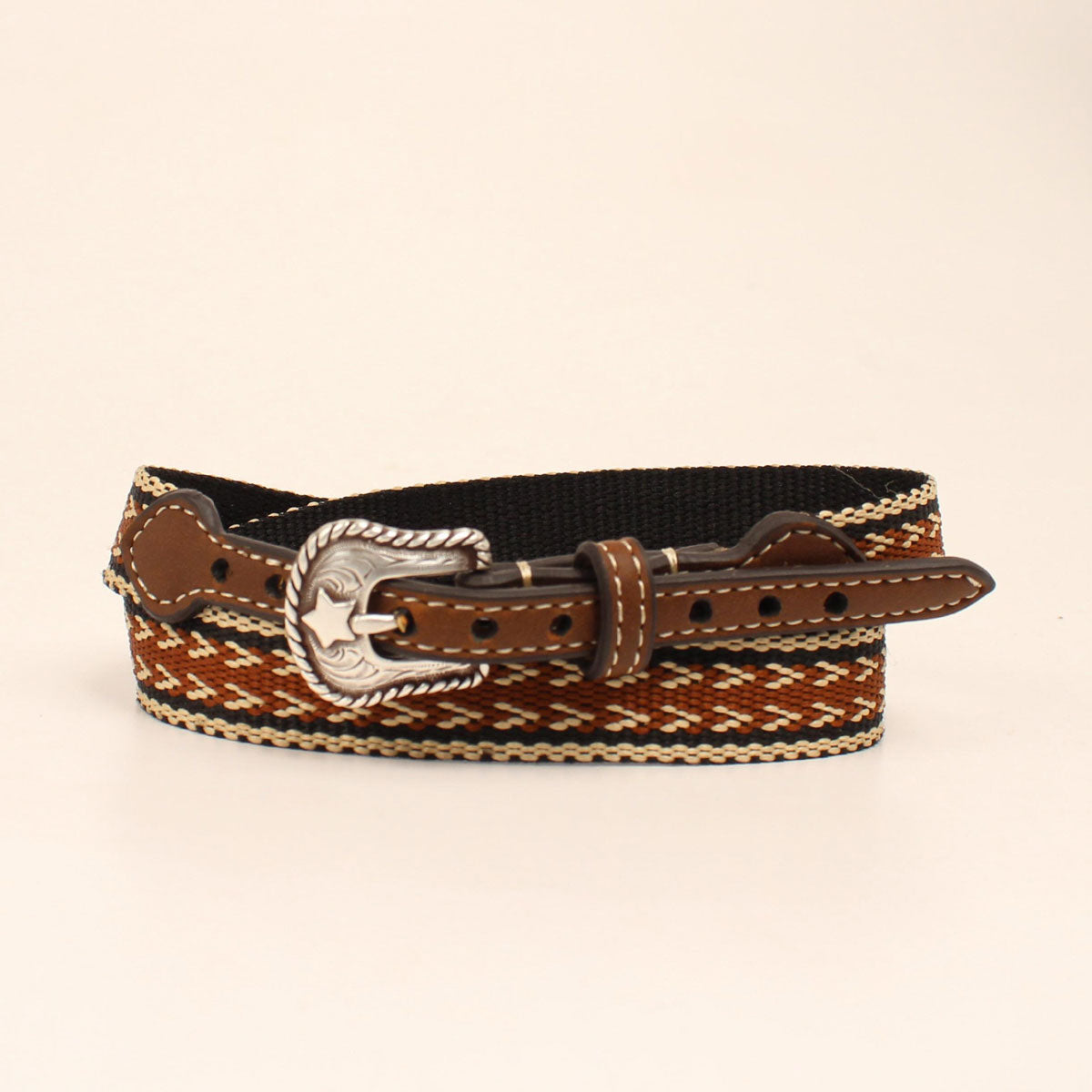 M&F Brown Ribbon Hatband
