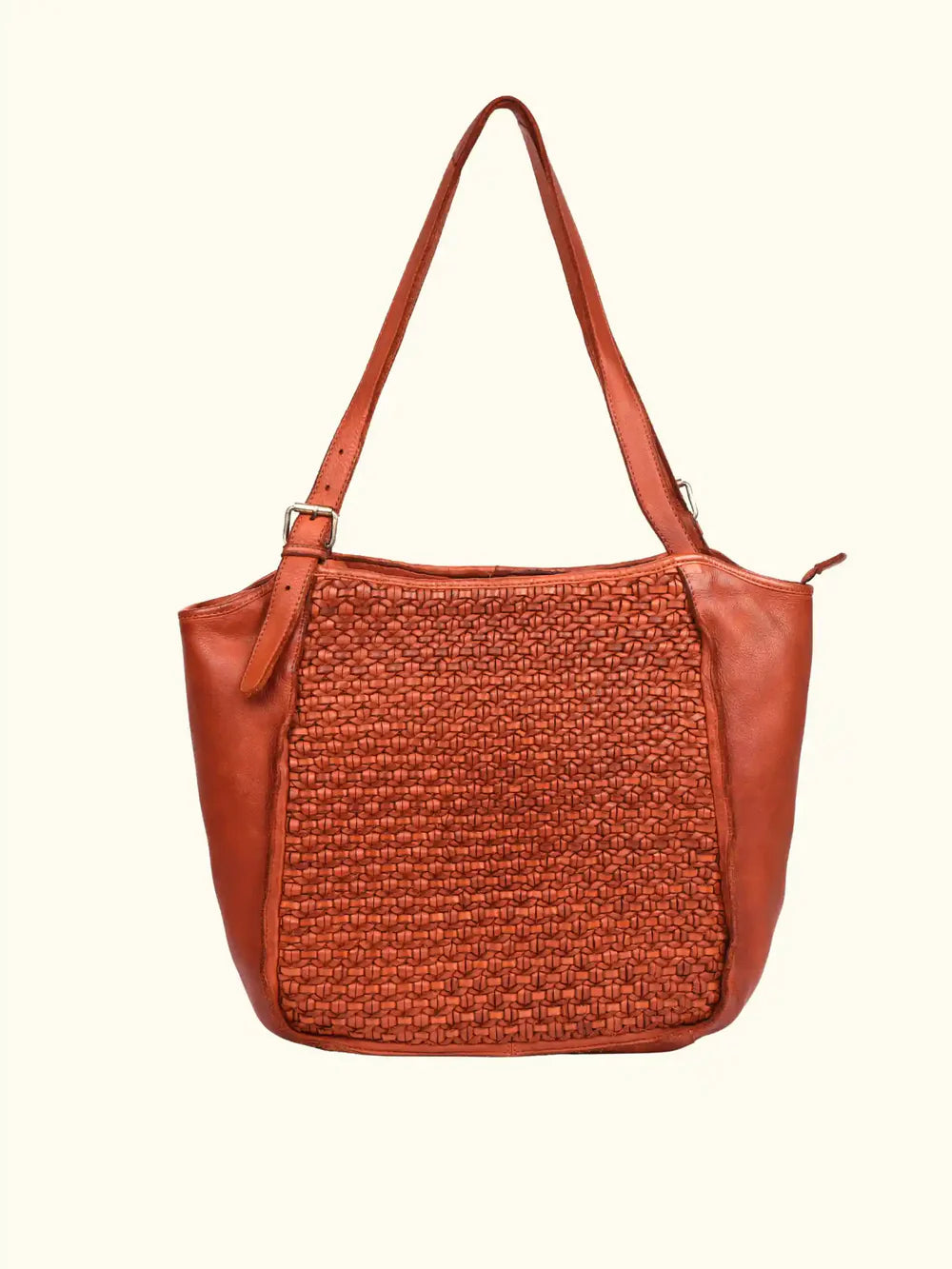 Milo Vera Woven Washed Leather Bag