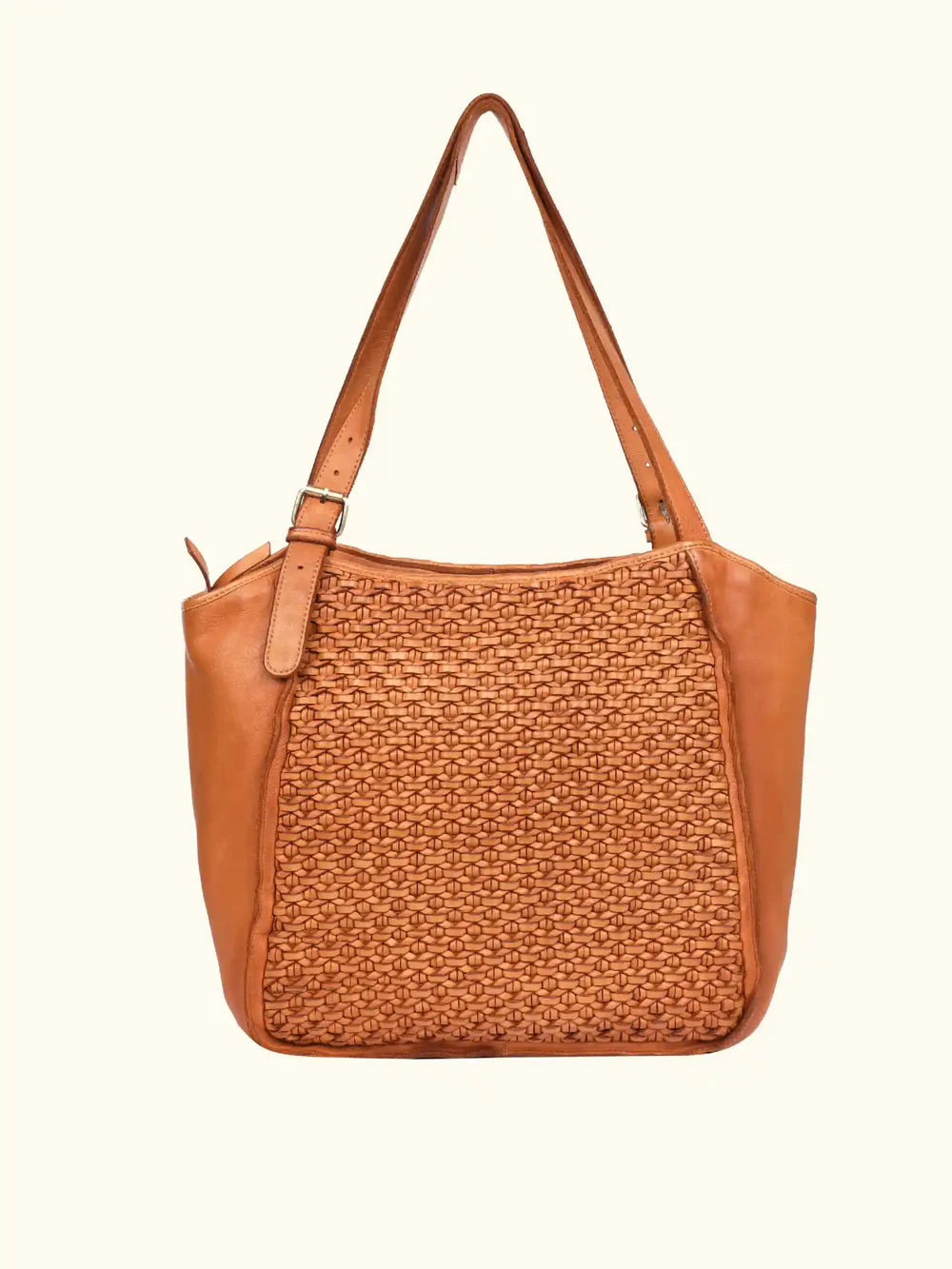 Milo Vera Woven Washed Leather Bag