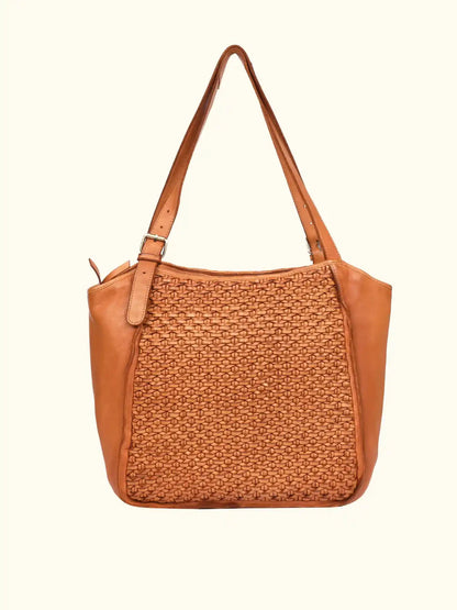 Milo Vera Woven Washed Leather Bag