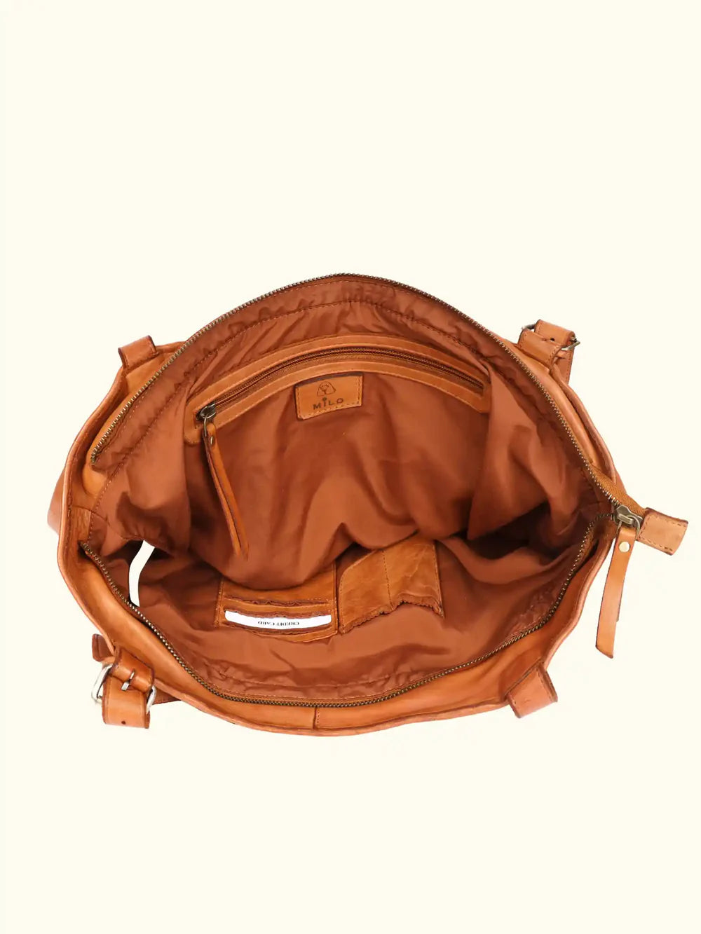 Milo Vera Woven Washed Leather Bag