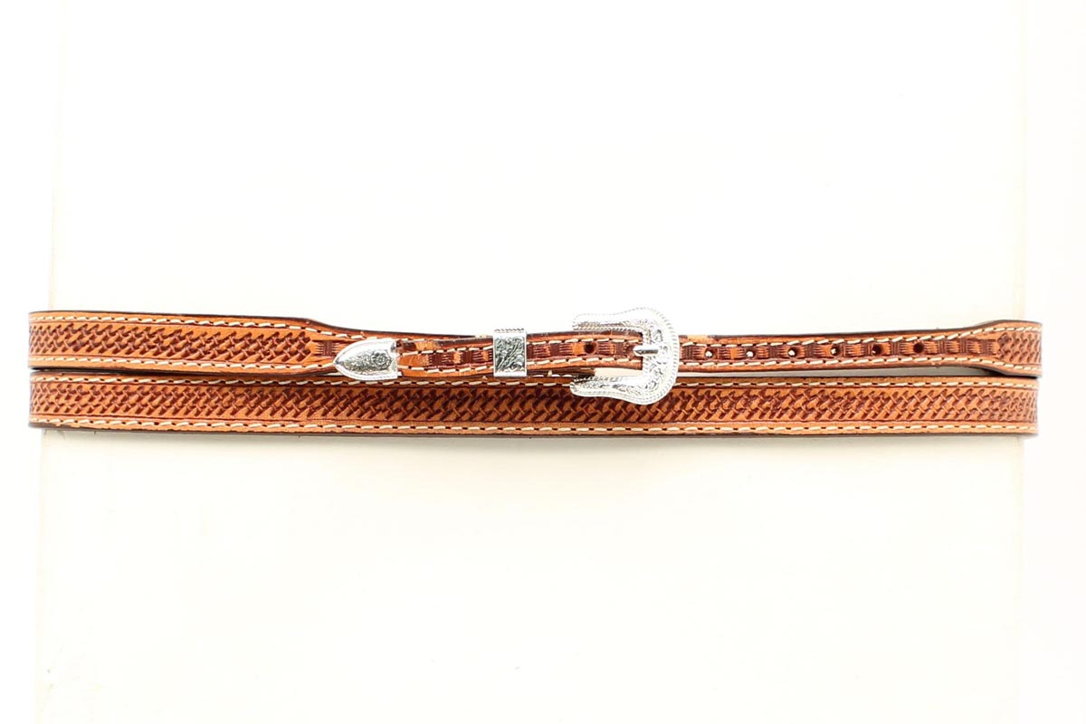 M&F Tan Leather Hat Band