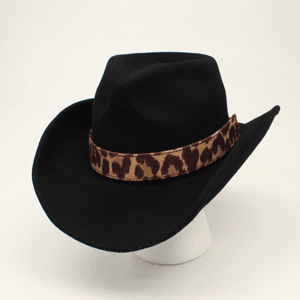 Twister Leopard Hat Band/Tassles