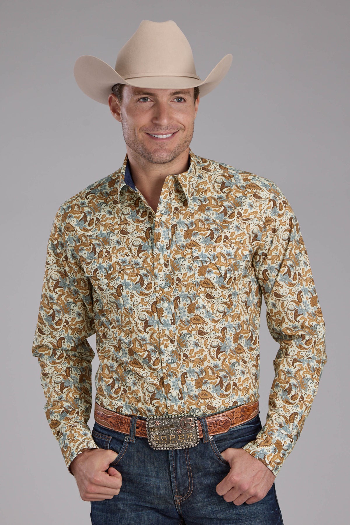 Roper Slade Paisley Long Sleeve Snap Shirt