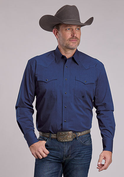 Roper Amarillo Long Sleeve Snap Shirt Evening Pines