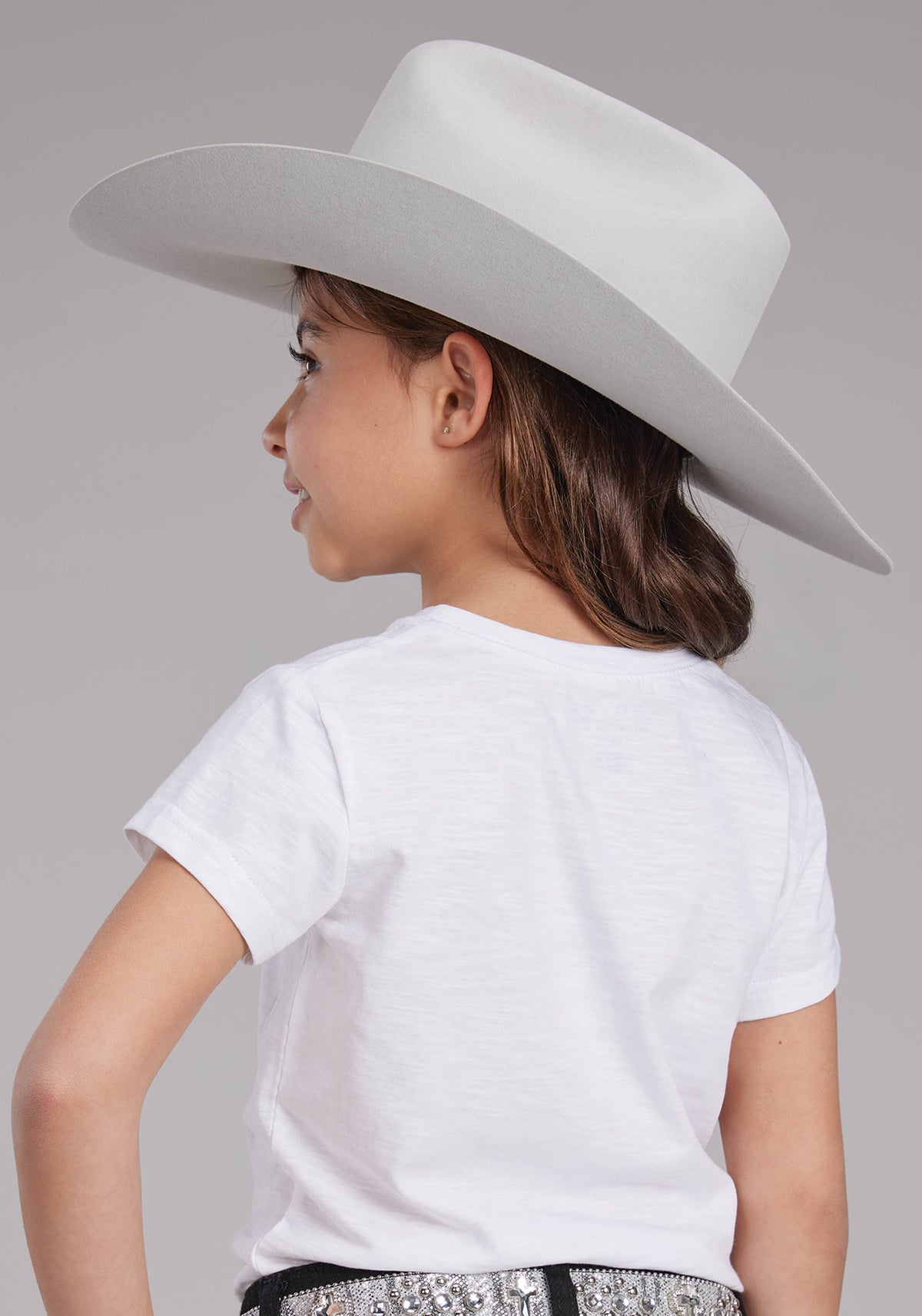 Roper Kids White Slub Jersey Knit Short Sleeve T-Shirt